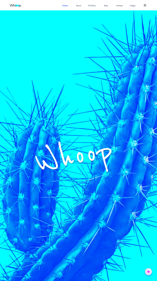 Whoop – Creative Agency website design and development
