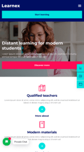Learnex - Distance Education & Learning Course website design and development