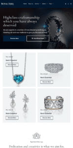 Edel - Luxury Jewelry website design and development