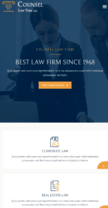 Counsel - Law Firm website design and development