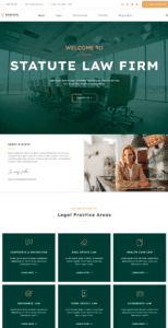 Statute - Law Firm & Attorney website design and development
