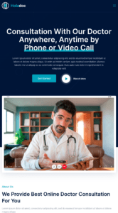 Holadoc – Online Doctor Consultation website design and development