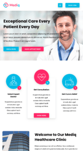 Mediq - Health & Medical website design and development