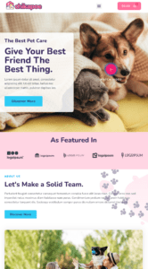 Chikapoe - Pet Care & Veterinary website design and development