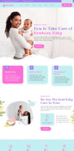 Bcare – Baby Care Services website design and development