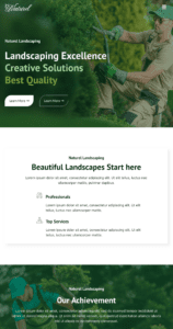 Naturel Garden & Landscaping website design and development