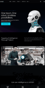 Droid - Robotics & Technology website design and development