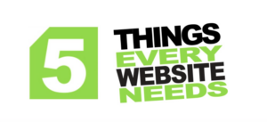 Five website essentials